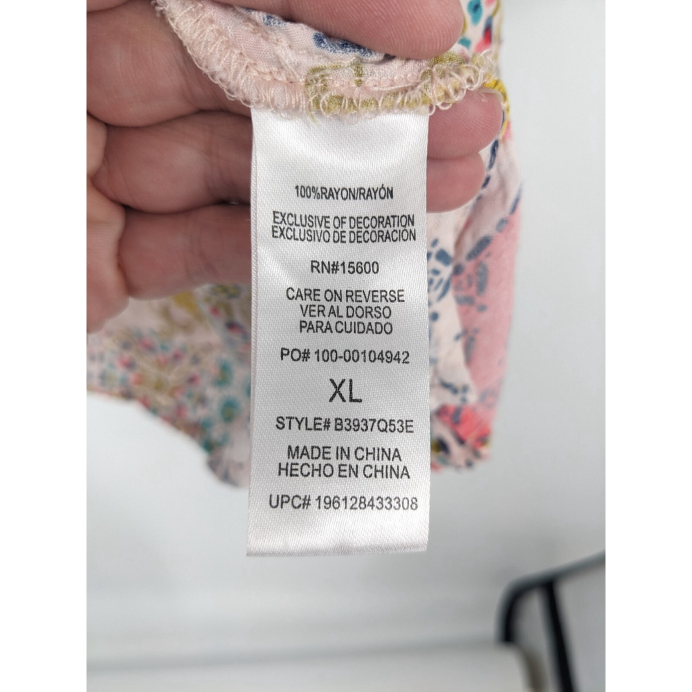 Democracy Multicolor Patchwork Blouse - image 7